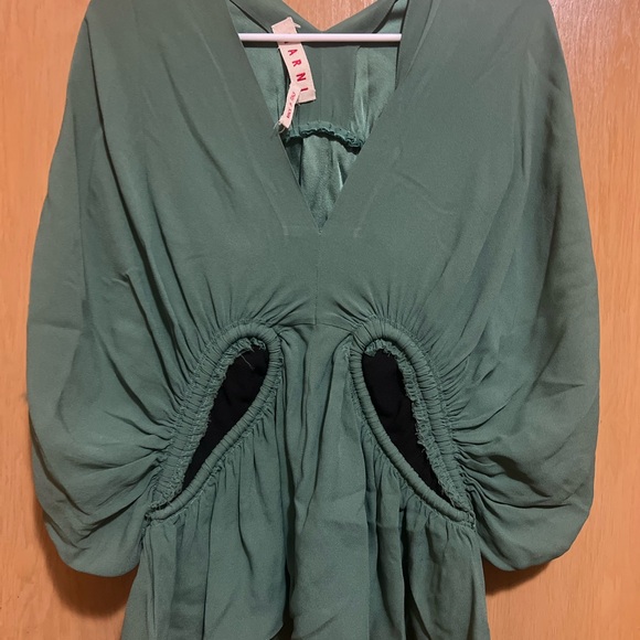 Marni Tops - Marni Green Ruched Top